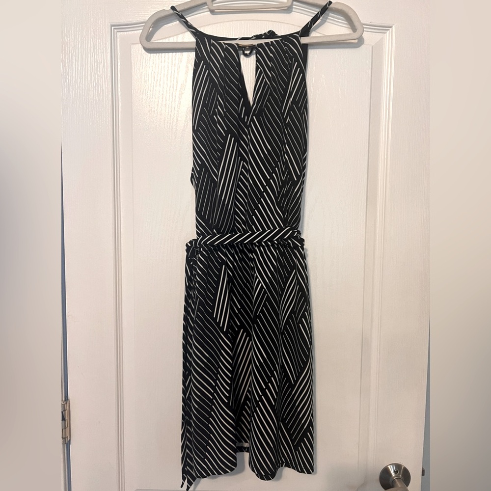 WHBM Halter Striped Dress SIZE Large  NWT